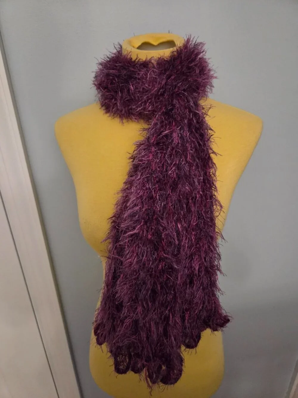 Purple/Pink Plush Furry Scarf